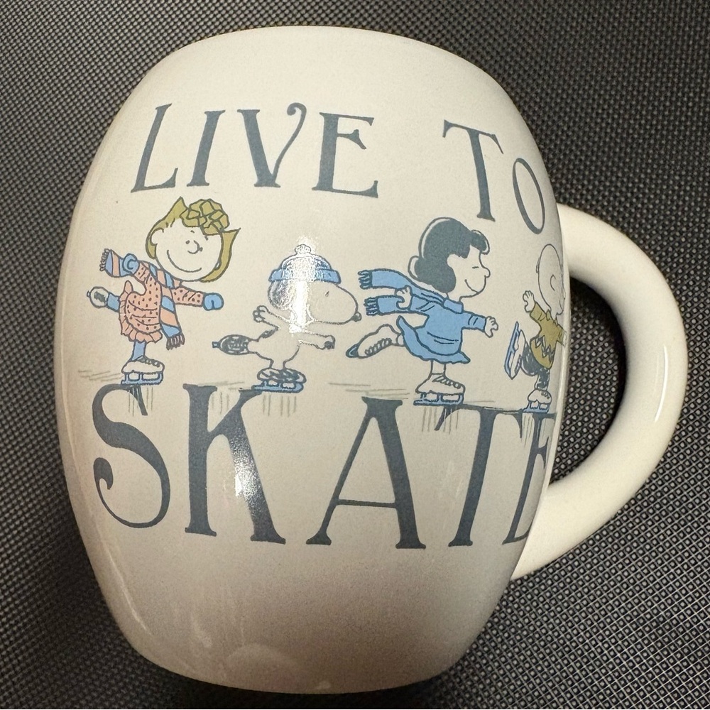 Peanuts Snoopy Live to Skate Large Mug